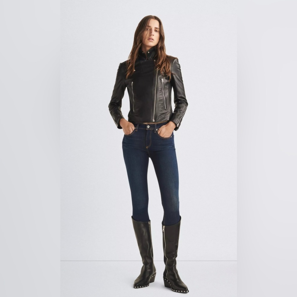 Rag & bone Cate Midrise Ankle Skinny Jeans in Carmen Wash Size 28